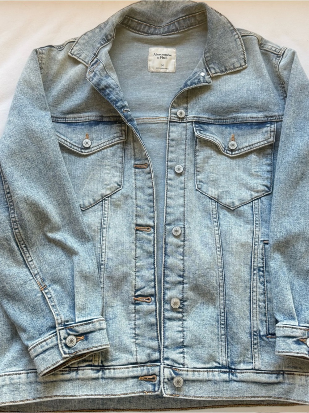 Abercrombie & Fitch Light Blue Denim Jacket